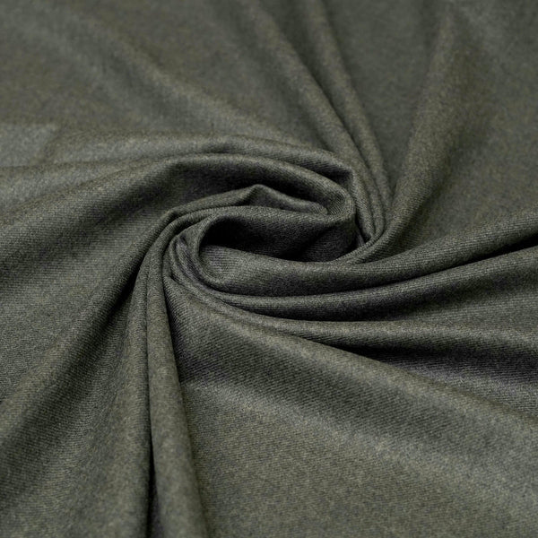 Medium Grey Plain Wool Rich, Worsted Tweed Blazer Fabric