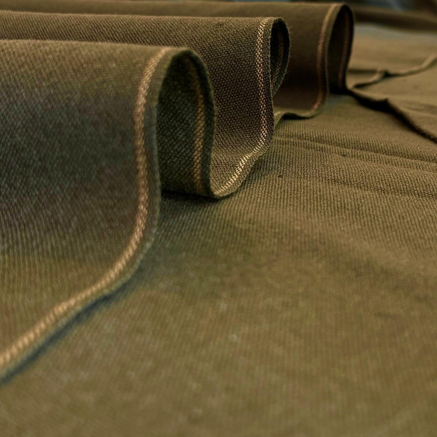 Olive Green 100% handmade Khadi | Winter Collection